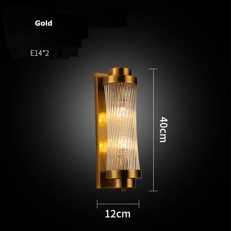 Crystal LED Wall Sconce Light for Bedroom and Corridor