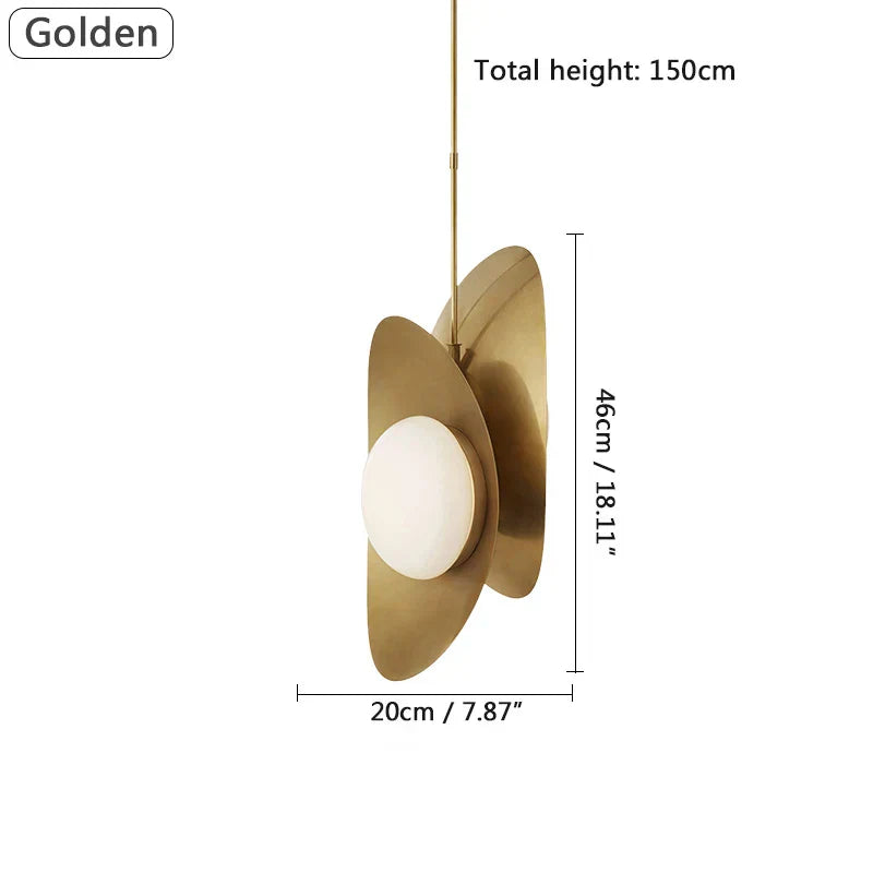 Postmodern Iron Pendant Light with 2 Heads for Home, Kitchen, Dining Room