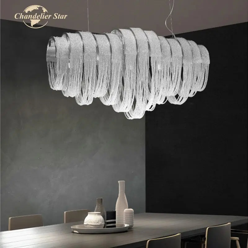 Crystal Circle LED Tassel Chandelier: Modern Luxury Pendant Hanging Light Fixture for Bedroom and Living Room