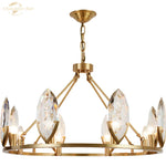 Crystal Chandelier LED Lighting Fixture for Luxurious Living Spaces