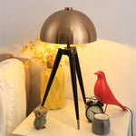 Coyote Gold Tripod Floor Lamp for Home Decor in Living Room or Bedroom