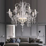 Baroque Iron Designer LED Chandelier Lighting - Hanging Lamps for Foyer
