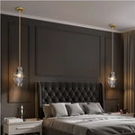 Crystal Glass Pendant Lamp Luxe Chandelier for Bedroom Restaurant Kitchen Home