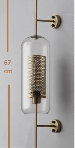 Vintage LED Wall Sconce: Elegant European Style Bedroom & Living Room Light Fixtures