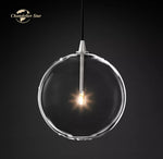 Glass Globe Pendant Light Chandelier for Dining Room, Bedroom, Entryway