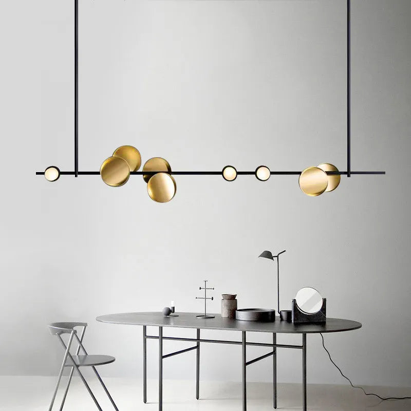 Nordic Chandelier Art Lighting Beauty Salon Creative Cilon Disc Luxury Wall Lamp