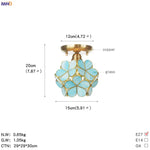 White Glass LED Ceiling Light Fixture, Nordic Modern Copper Ceiling Lamp