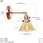 White Ceramic LED Wall Sconce Switch Rose Gold Color Wall Lamp