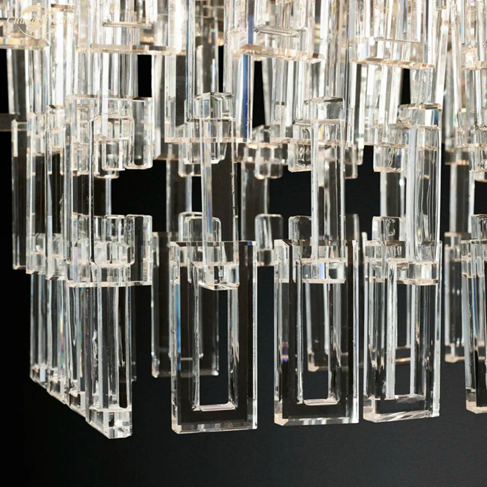 Crystal Wall Sconce Lamp: Modern Art Deco Square Design for Home Interior