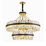 Gold Stainless Steel Crystal Chandelier for Dinning Room