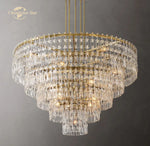 Marignan Crystal Chandelier Tiered Round Living Room Pendant Light