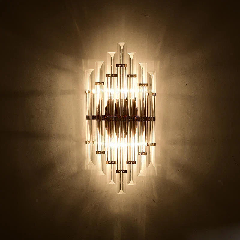 Crystal LED Wall Sconce Light for Bedroom and Corridor