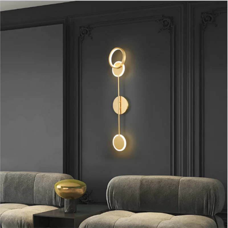 Modern Gold LED Wall Light Sconce for Home Decor