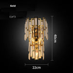 Crystal LED Wall Sconce Light for Bedroom and Corridor