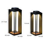 Portable Creative LED Waterproof Black Modern Solar Lawn Lamp Outdoor Lights