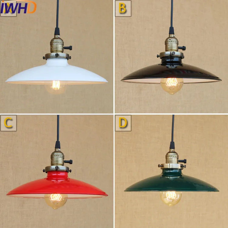 Vintage Pendant Lights - Retro Edison Style Industrial Lamp Fixtures
