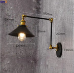 Retro Swing Arm LED Wall Sconce Light Industrial Loft Style Luminaire