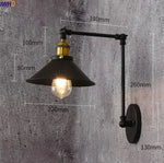 Retro Swing Arm LED Wall Sconce Light Industrial Loft Style Luminaire