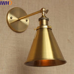 Retro Loft Vintage Wall Lamp Gold Shade Industrial Sconce Fixtures