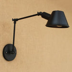 Golden Vintage LED Swing Arm Wall Sconce Industrial Style