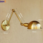 Silver Retro Vintage Swing Long Arm Wall Light LED Sconce Industrial Lighting