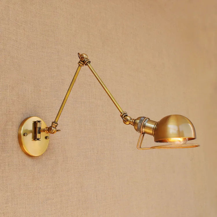 Retro Swing Arm Wall Sconce - Vintage Edison Style Wall Lamp