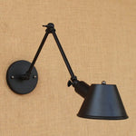 Golden Vintage LED Swing Arm Wall Sconce Industrial Style