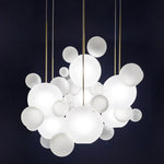 Frosted Glass Ball Pendant Light for Dining Room and Kitchen Decor