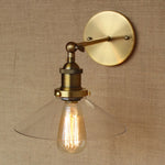 White Glass Retro Industrial Wall Sconce, Vintage Edison Style Wall Lights Fixtures