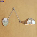 Silver Retro Vintage Swing Long Arm Wall Light LED Sconce Industrial Lighting