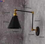Retro Swing Arm LED Wall Sconce Light Industrial Loft Style Luminaire