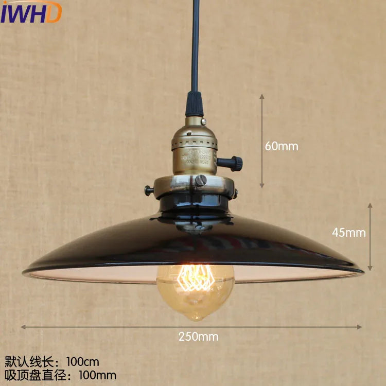 Vintage Pendant Lights - Retro Edison Style Industrial Lamp Fixtures