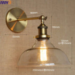 White Glass Retro Industrial Wall Sconce, Vintage Edison Style Wall Lights Fixtures