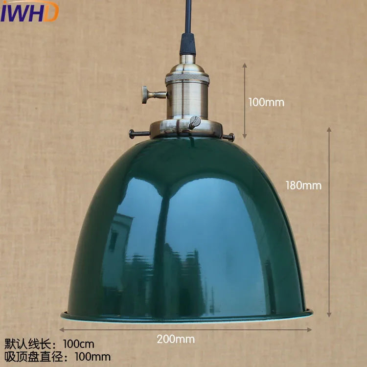 Vintage Pendant Lights - Retro Edison Style Industrial Lamp Fixtures