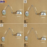 Silver Retro Vintage Swing Long Arm Wall Light LED Sconce Industrial Lighting