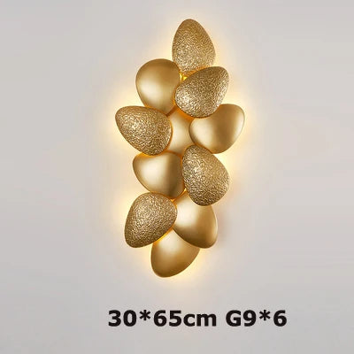 Golden Stainless Steel LED Wall Sconce for Bedroom & Corridor