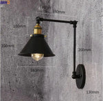 Retro Swing Arm LED Wall Sconce Light Industrial Loft Style Luminaire