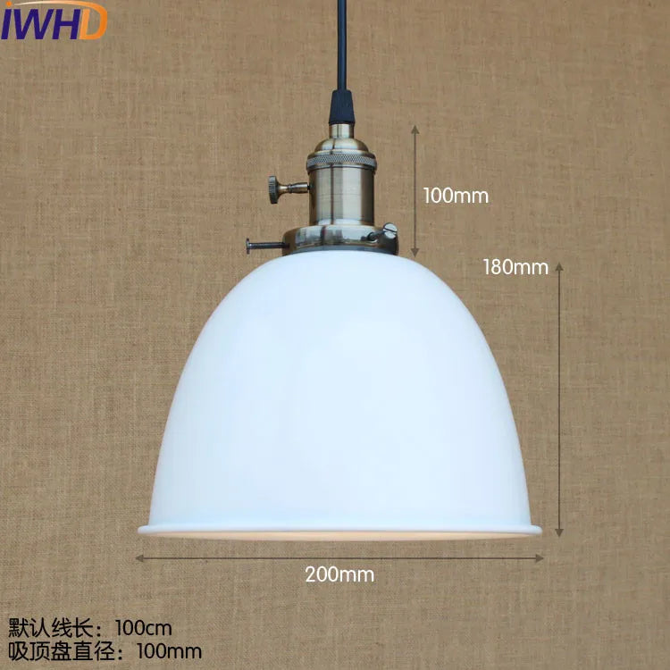 Vintage Pendant Lights - Retro Edison Style Industrial Lamp Fixtures