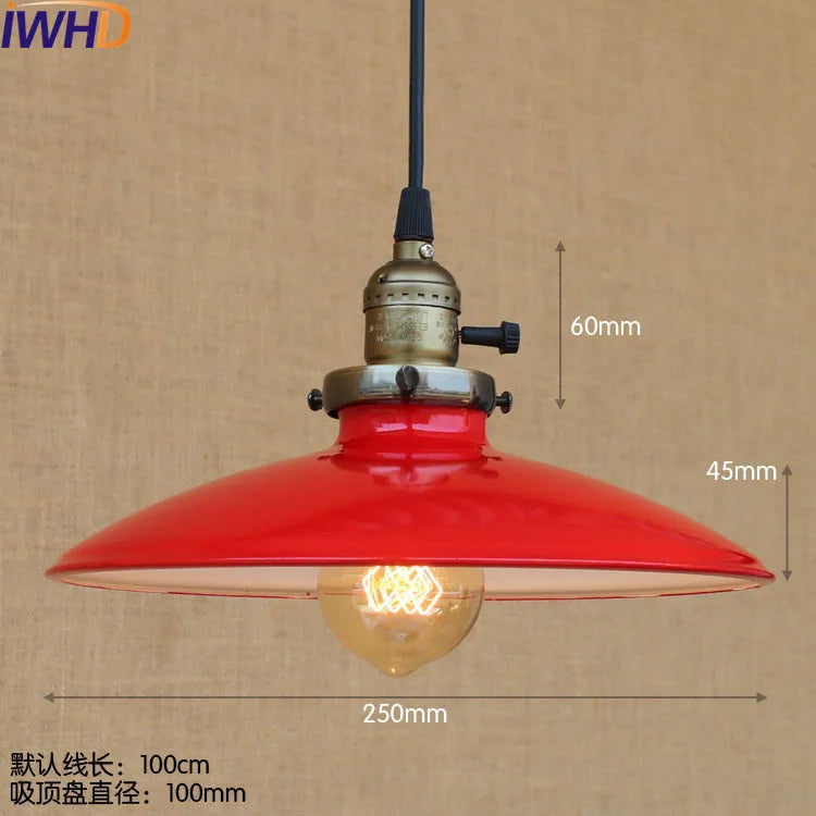 Vintage Pendant Lights - Retro Edison Style Industrial Lamp Fixtures