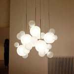 Frosted Glass Ball Pendant Light for Dining Room and Kitchen Decor