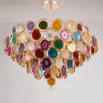 Multicolor Agate Chandelier 2025 for Dining Room Lighting
