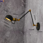 Retro Swing Arm LED Wall Sconce Light Industrial Loft Style Luminaire
