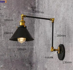 Retro Swing Arm LED Wall Sconce Light Industrial Loft Style Luminaire