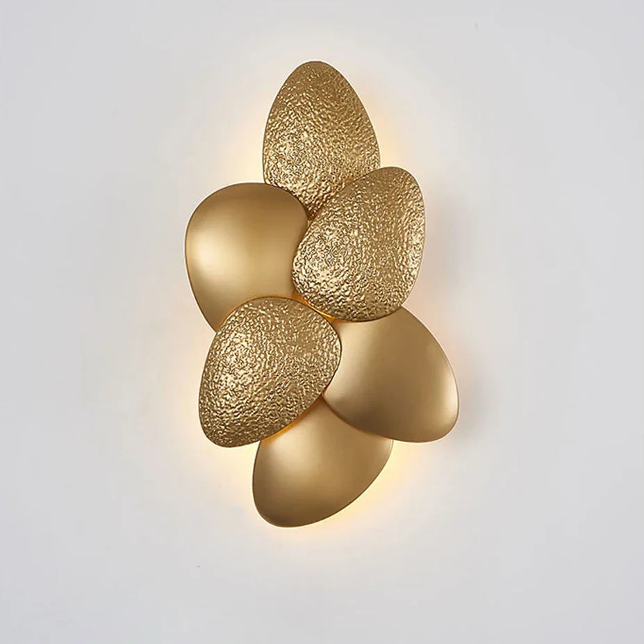 Golden Stainless Steel LED Wall Sconce for Bedroom & Corridor