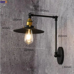 Retro Swing Arm LED Wall Sconce Light Industrial Loft Style Luminaire