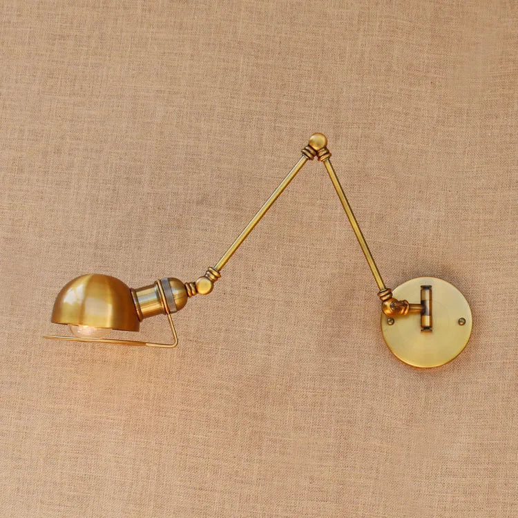 Retro Swing Arm Wall Sconce - Vintage Edison Style Wall Lamp