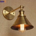 Retro Loft Vintage Wall Lamp Gold Shade Industrial Sconce Fixtures