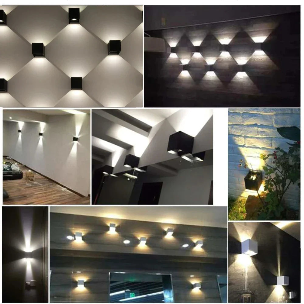 Outdoor COB LED Wall Lamp for Bedroom Hallway Porch Balcony