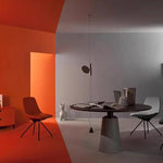 Modern White LED Pendant Light for Living Room, Bedroom, Reading - Designer Nordic Style