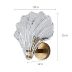 Crystal Shell Wall Light: Minimalist LED Lighting for Bedroom, Study, Living Room